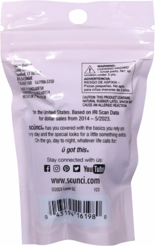 Scunci® Black Hair Rubber Bands Perspective: back