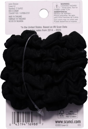 Scunci® Effortless Beauty Mini Shiny Thermal Twisters - Black Perspective: back
