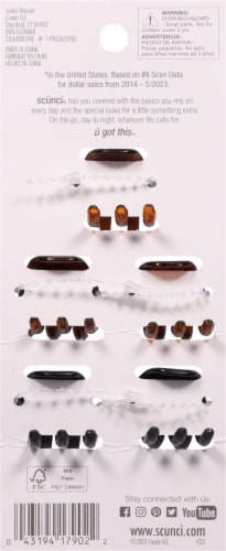 Scunci® No-Slip Grip® Clips Perspective: back