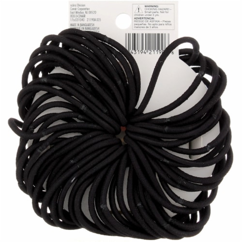 Scunci® Black Elastic Bands Value Pack - Black Perspective: back