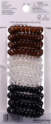Scunci® Spiral Twister Ponytailers Perspective: back
