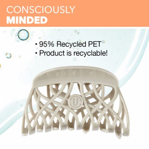 Conair Scunci® Recycled Plastic Jaw Hair Clip - Pink Perspective: back