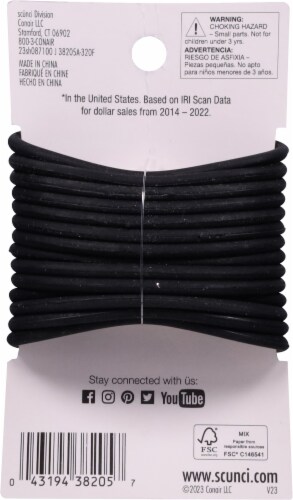 Scunci® No-Slip Grip® Hair Ties Perspective: back
