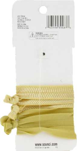 Scunci Blonde Knotted Ponytailers Perspective: back