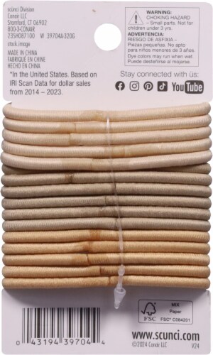Scunci® No Damage® Blonde Elastics Perspective: back