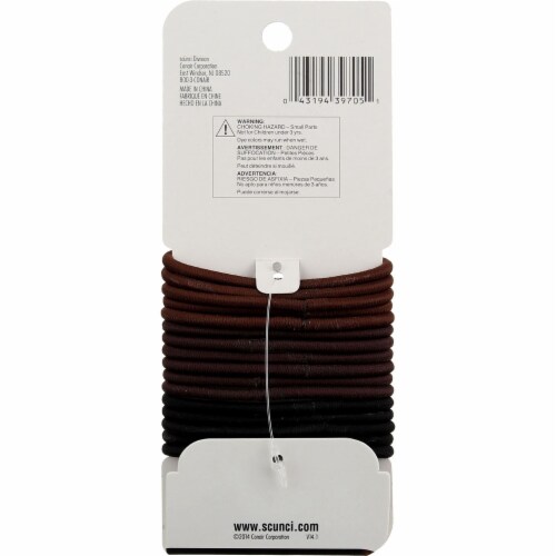 Scunci Color Match No Damage Brunette Sruper Stretch Perspective: back