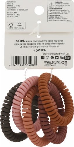 Scunci® Spirals™ Ponytailers Perspective: back
