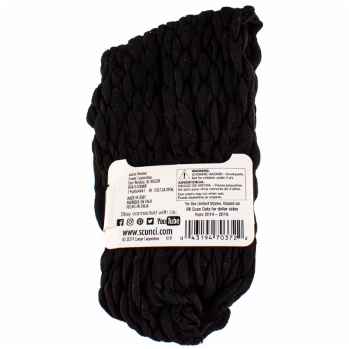 Scunci® No Damage Wide Twist Headwrap, Black Perspective: back
