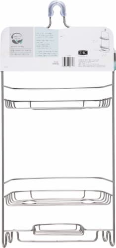 Zenna Home Shower Caddy - Satin Nickel Perspective: back