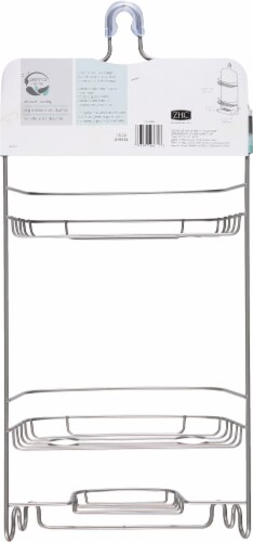 Zenna Home Shower Caddy - Satin Nickel Perspective: back