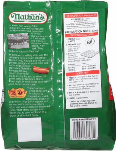 Nathan's Famous Onion Rings 16 oz Perspective: back