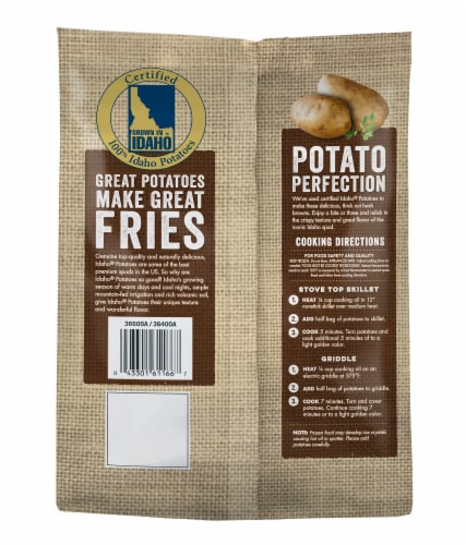 Grown In Idaho® Thick Cut Hash Browns Perspective: back