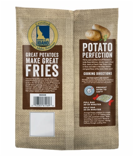 Grown In Idaho® Super Crispy Steak Cut Fries Perspective: back