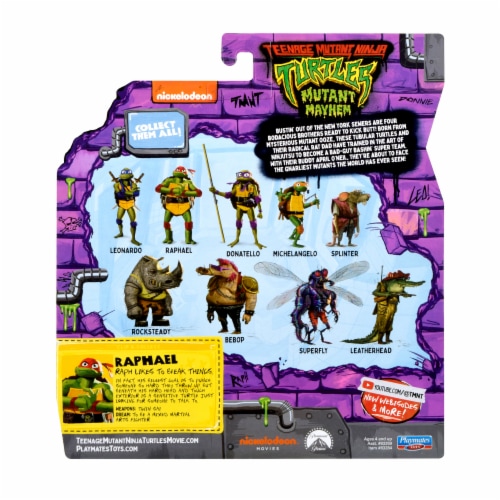 Teenage Mutant Ninja Turtles: Mutant Mayhem Raphael The Angry One Action Figure Perspective: back