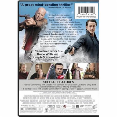 Looper (2012 - DVD/UltraViolet) Perspective: back
