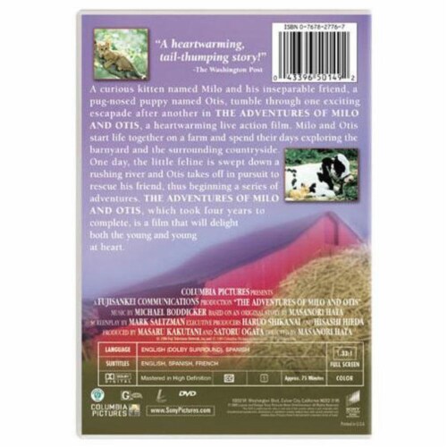 The Adventures of Milo and Otis (1986) DVD Perspective: back