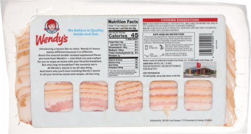 Wendy’s Double-Smoked Bacon (Exclusive To Kroger!) Perspective: back