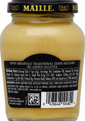 Maille Dijon Originale Traditional Dijon Mustard Perspective: back