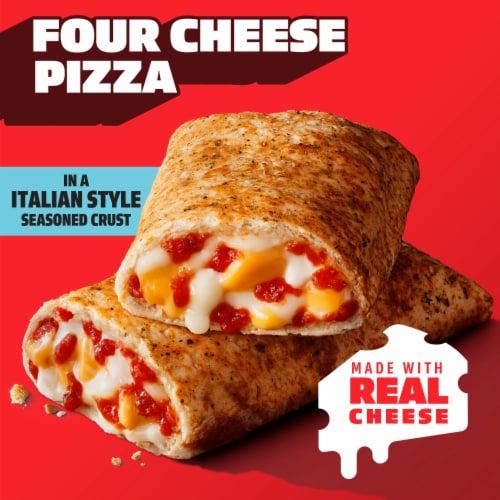 Hot Pockets Four Cheese Pocket Pizza Snack Air Fryer Frozen Sandwiches Perspective: back