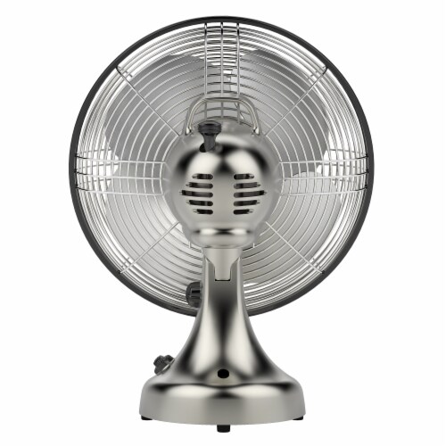Vornado Silver Swan Vintage Oscillating Fan - Brushed Nickel Perspective: back