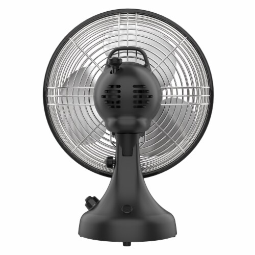 Vornado Silver Swan S Vintage Oscillating Fan - Matte Black Perspective: back