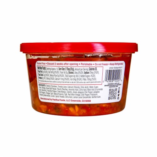 Fontova® Medium Mango Peach Salsa Perspective: back