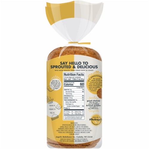 Angelic Bakehouse® Sprouted Whole Grain 7-Grain Bread Perspective: back