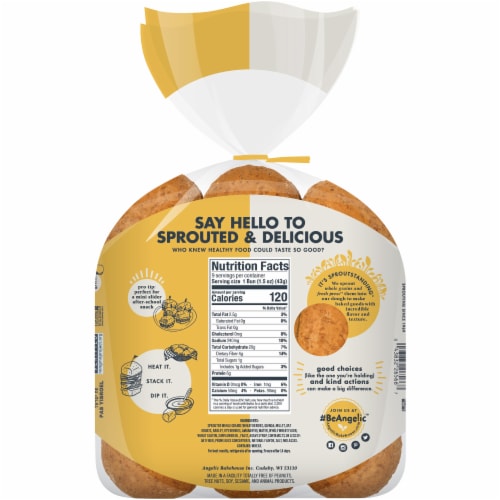 Angelic Bakehouse® 7 Sprouted Whole Grains Dinner Rolls Perspective: back