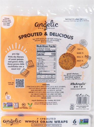 Angelic Bakehouse® 7 Grain Sweet Potato Wrap Perspective: back