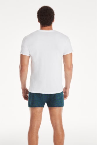 Hanes® Ultimate Men's ComfortSoft® Crew T-Shirts Perspective: back