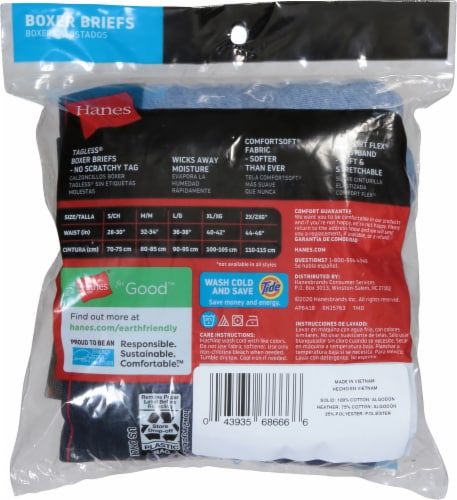 Hanes® Tagless® Boxer Briefs Perspective: back