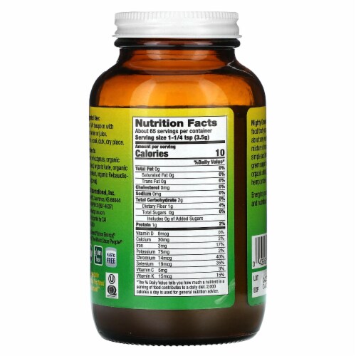 Mighty Greens powder, 8oz Perspective: back
