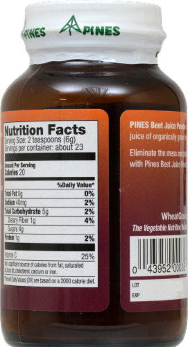 Pines Beet Juice Powder Perspective: back