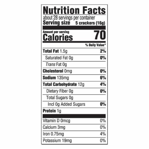 Premium Original Saltine Crackers Perspective: back