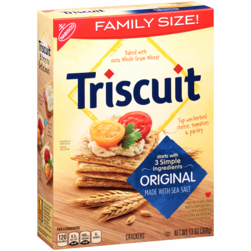 Triscuit Original Crackers Family Size Perspective: back