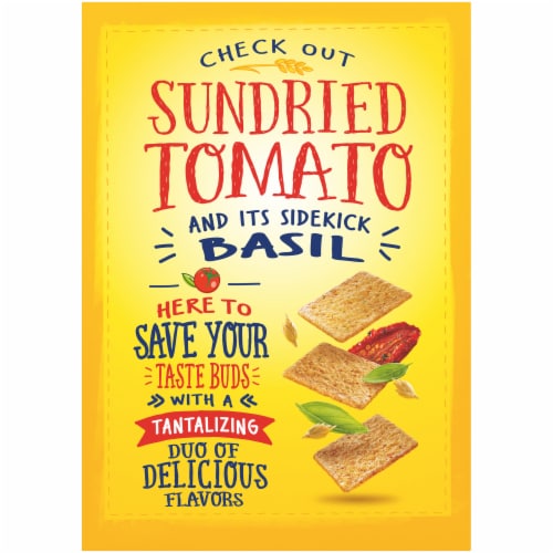 Wheat Thins Sundried Tomato & Basil Crackers Family Size Perspective: back