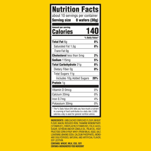 NILLA Wafers Cookies Perspective: back