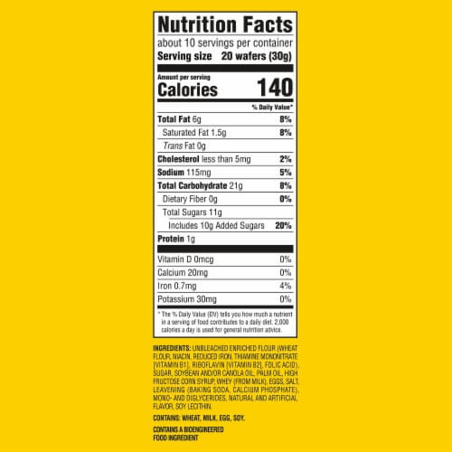 Nilla Wafers Mini Cookies Perspective: back