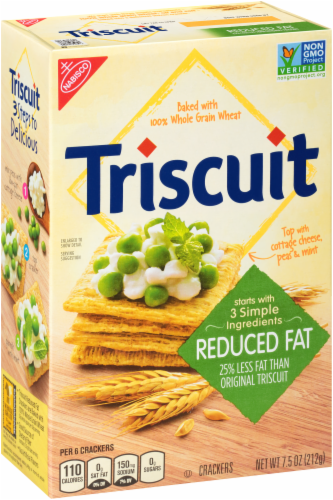 Triscuit Reduced Fat Crackers Perspective: back