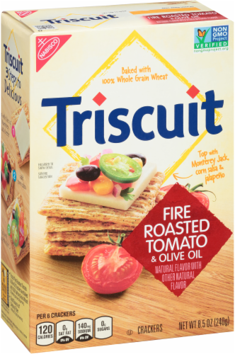 Triscuit Fire Roasted Tomato & Olive Oil Crackers Perspective: back