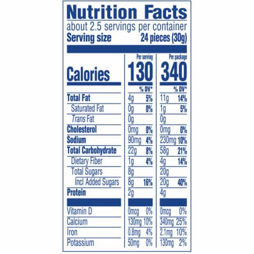 Teddy Grahams Honey Graham Snacks Perspective: back
