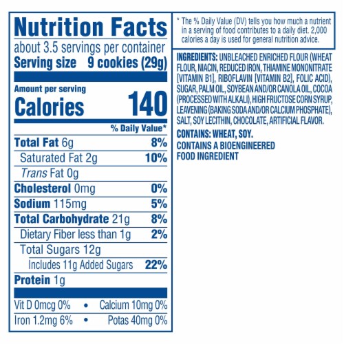 OREO Mini Chocolate Sandwich Cookies Perspective: back