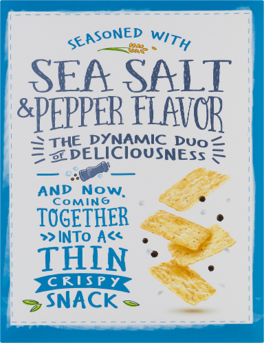 Nabisco Sea Salt & Black Pepper Good Thins Perspective: back
