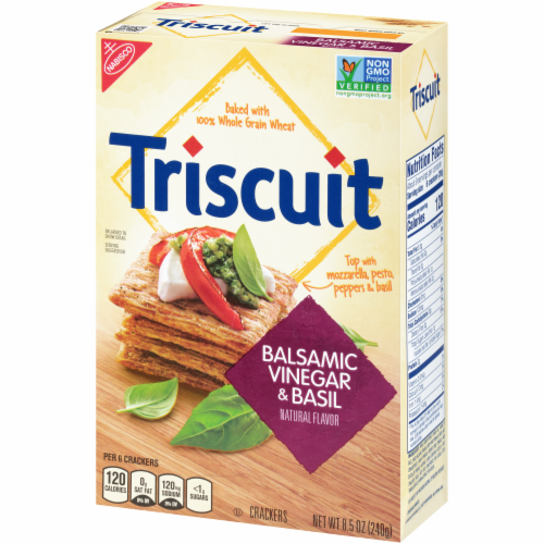 Triscuit Balsamic Vinegar & Basil Crackers Perspective: back