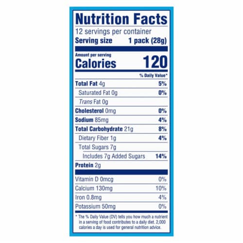 Teddy Grahams Honey Graham Snacks Snack Packs Perspective: back