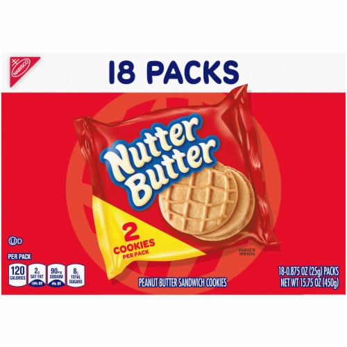 Nutter Butter Peanut Butter Sandwich Cookies Perspective: back