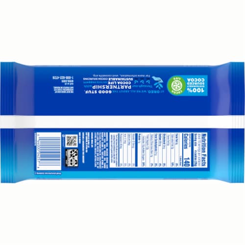 OREO Thins Chocolate Sandwich Cookies Perspective: back