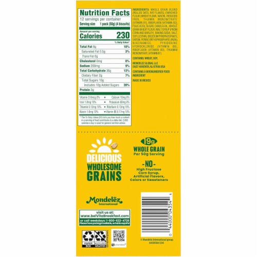 Belvita Golden Oat Breakfast Biscuits Value Pack Perspective: back