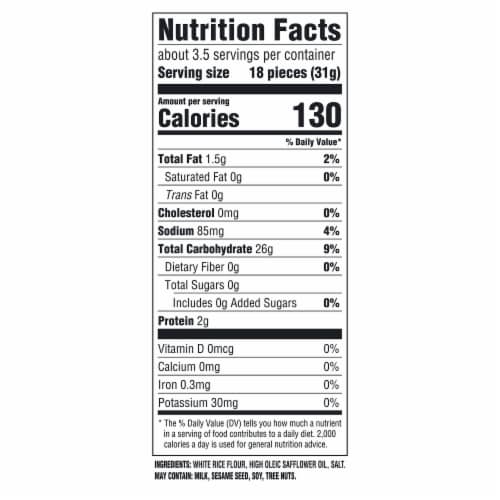 Good Thins Simply Salt Rice Gluten Free Crackers Perspective: back