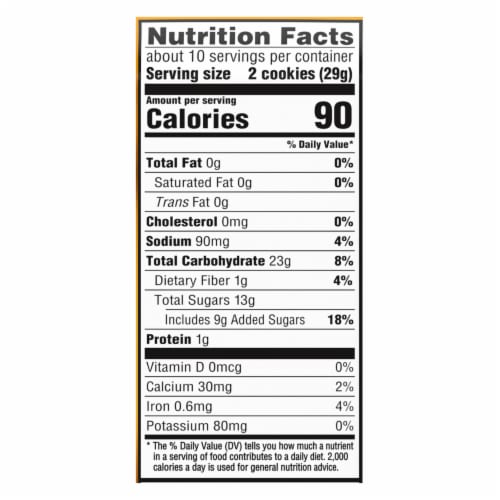 Newtons Fat Free Soft & Fruit Chewy Fig Cookies Perspective: back